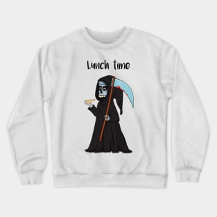 Death eating pizza Crewneck Sweatshirt